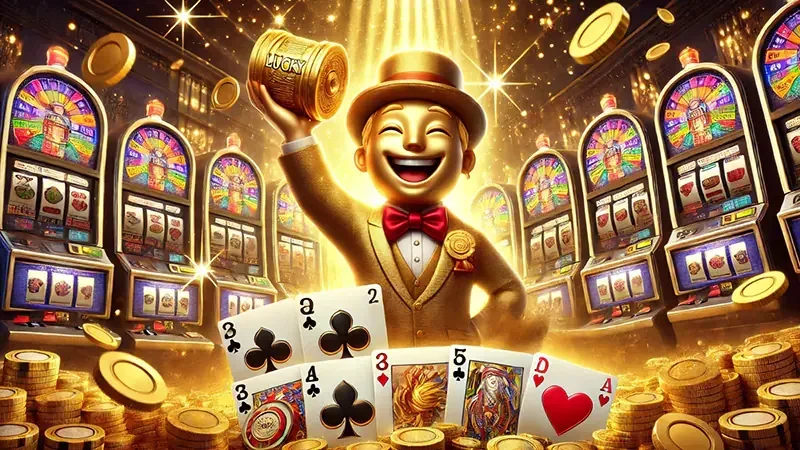 Simbol bonus dan reel video slot